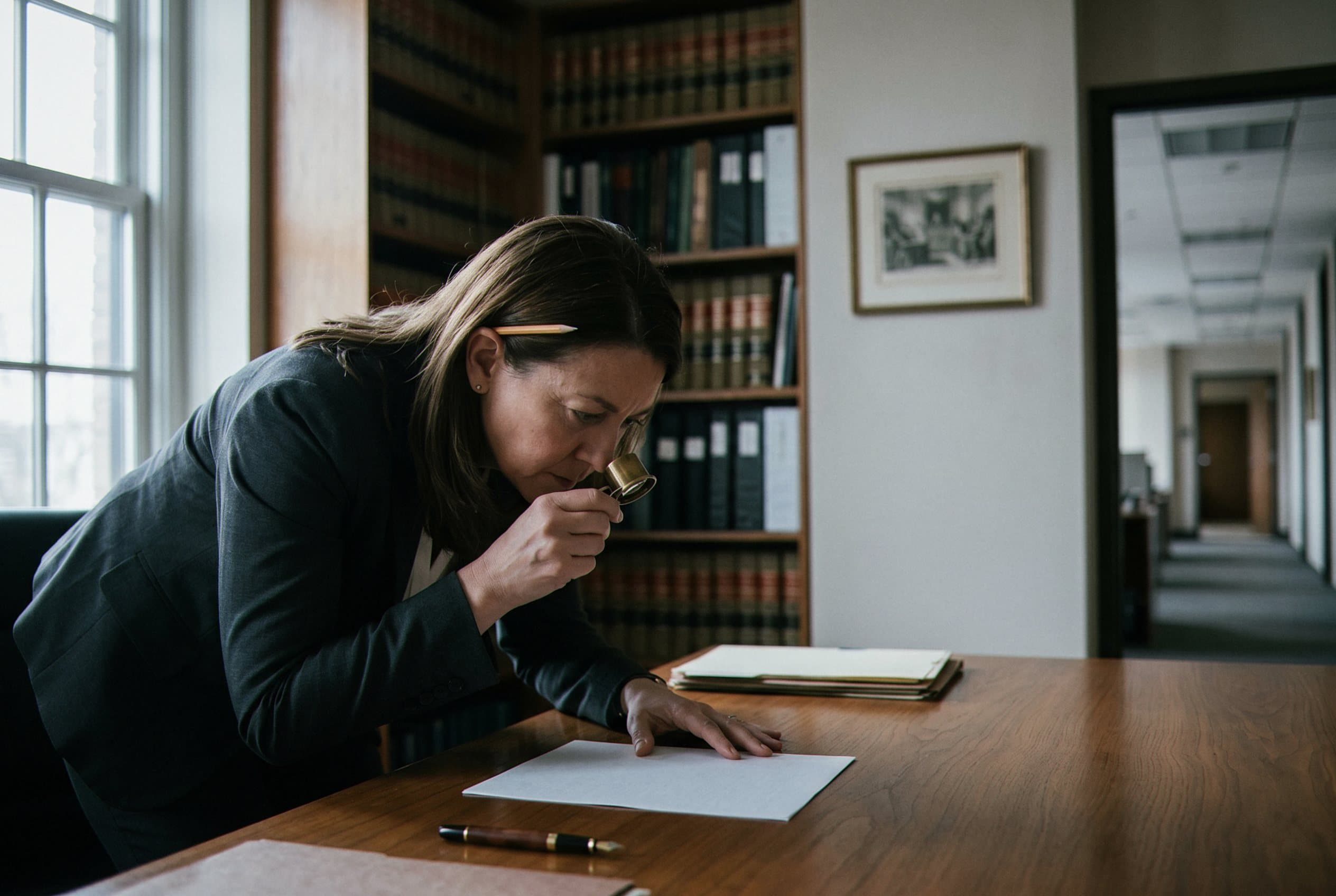 Attorney reviewing breath test evidence