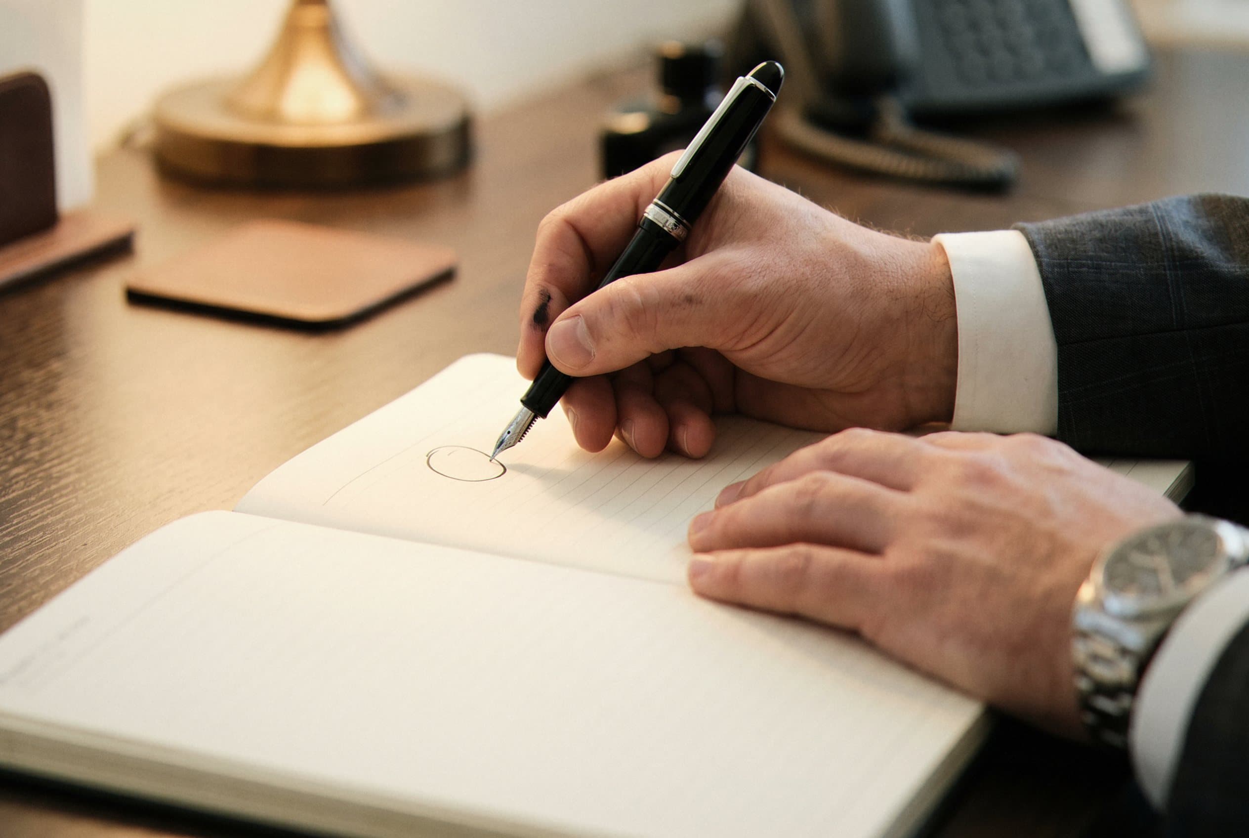 Calendar marking important hearing dates